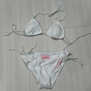 NWT White Triangle Bikini Set- VS The Teeny Bikini